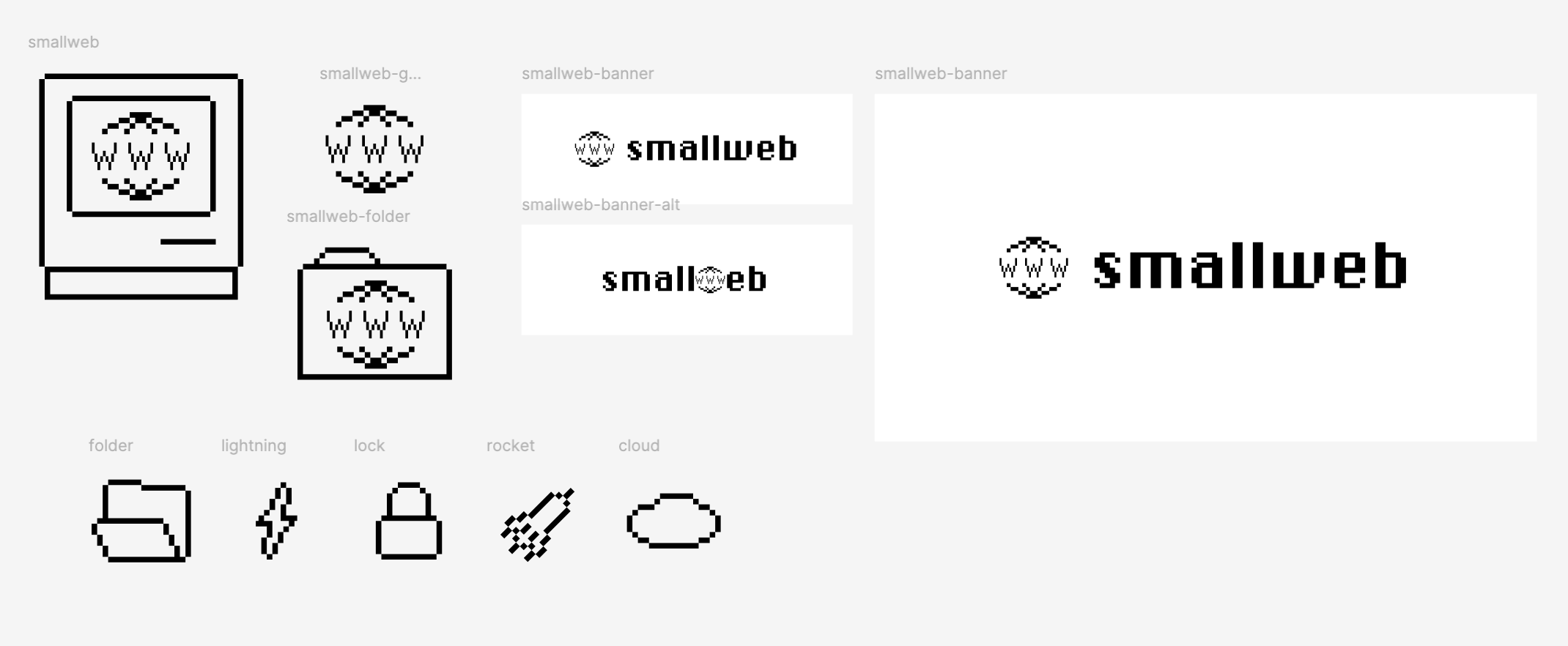 Logos, banners, icons, and brand design